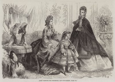 Moda de París para diciembre de Frederic Theodore Lix